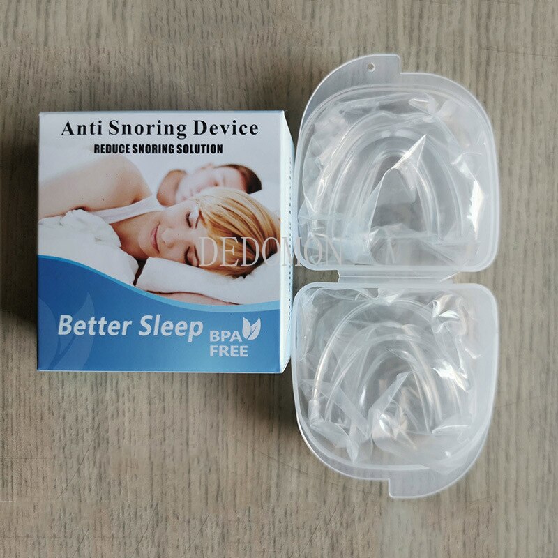 4/2PCS Mouth Guard Sleeping Anti Snore Mouthpiece Stop Snoring Mouth Guard Grind Care Bruxism Mouthpiece in Sleeping Snoring - KiwisLove