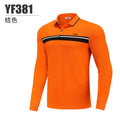 PGM Men&#39;S Golf Shirts Man Long Sleeves T Shirt Outdoor Sports Turn Down Full Sleeve Tshirt Men Winter Warm Soft Jerseys YF381 - KiwisLove