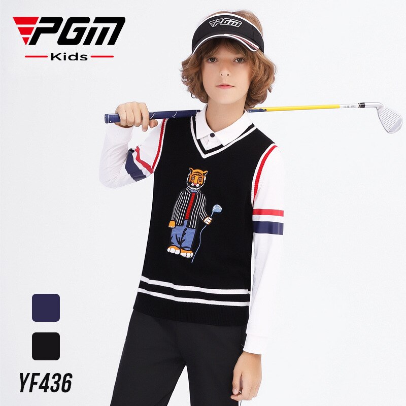 PGM Under Armour Golf Winter Vest Children&#39;s Jackets Sweater Boy&#39;s Vest Comfortable Warm Mercerized Wool YF436 - KiwisLove