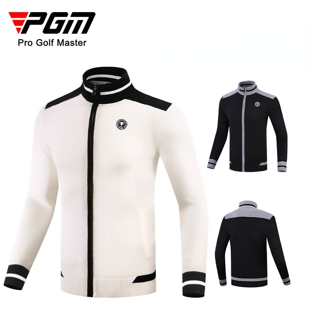 PGM Golf Jacket Men&#39;s Long Sleeve Sweater Male Leisure Warm Knitted Coat Sports Cardigan Man Winter Autumn Golf Clothing YF430 - KiwisLove