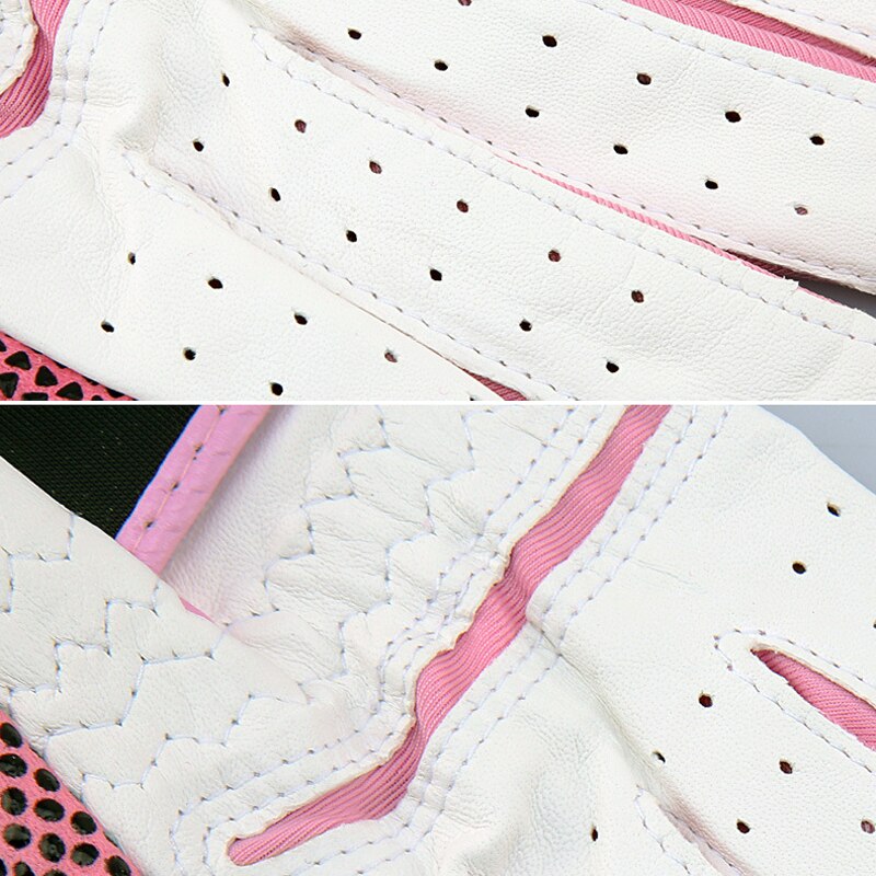 PGM Women Kids Real Leather Golf Gloves Soft Genuine Sheepskin Right Left Handed Palm Protector Training Golf Wear Accessories - KiwisLove