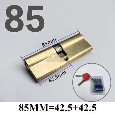 60-110MM Cylinder Hardware Door Skew Lock, AB Cylinder Key, Elongated Core Anti-theft Entry Brass Door Lock, Custom - KiwisLove