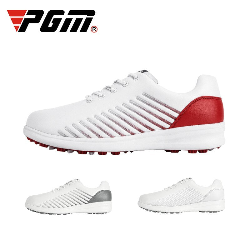PGM Golf Shoes Womens Waterproof Microfiber Anti-Slip Golf Shoes Breathable Sports Sneakers Ultra-Light Leisure Trainers XZ156 - KiwisLove