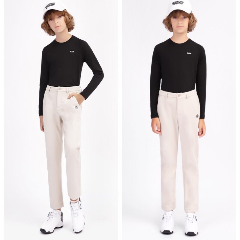 PGM Autumn Winter Boys Shirt Long Sleeve Golf Clothing Keep Warm Outdoor Sports Bottoming-Shirt Ladies Slim Fit T Shirts YF435 - KiwisLove