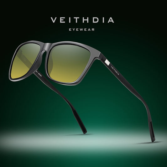 VEITHDIA Sunglasses Pilot Men Brand Driving Fashion Polarized UV400 Lens Unisex Vintage Eyewear Male Glasses For Women VT6108 - KiwisLove