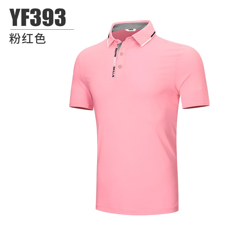 PGM Golf T Shirt Men&#39;S Shirts Summer Short Sleeved Tops Men Breathable Elastic Uniforms Golf Clothing Size M-XXL YF393 - KiwisLove