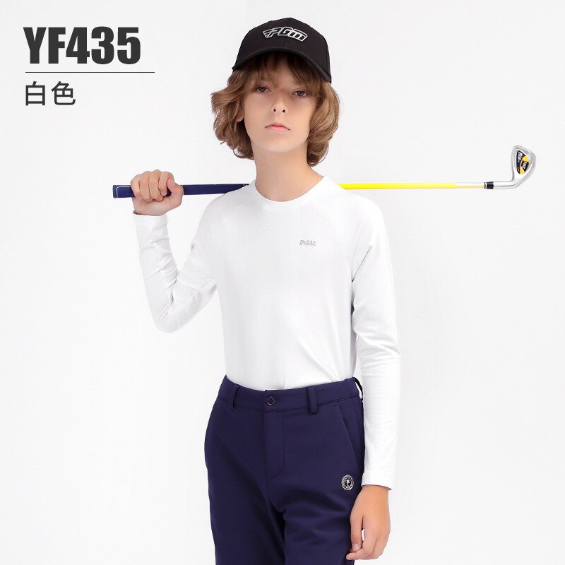 PGM Autumn Winter Boys Shirt Long Sleeve Golf Clothing Keep Warm Outdoor Sports Bottoming-Shirt Ladies Slim Fit T Shirts YF435 - KiwisLove