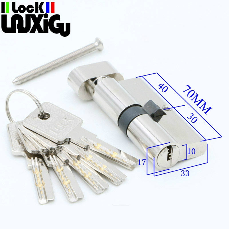 Door lock Lock cylinder,Cylinder Lock outdoor door lock,Entrance lock,  Cylinder door lock 5 keys Lock core DOOR LOCK - KiwisLove