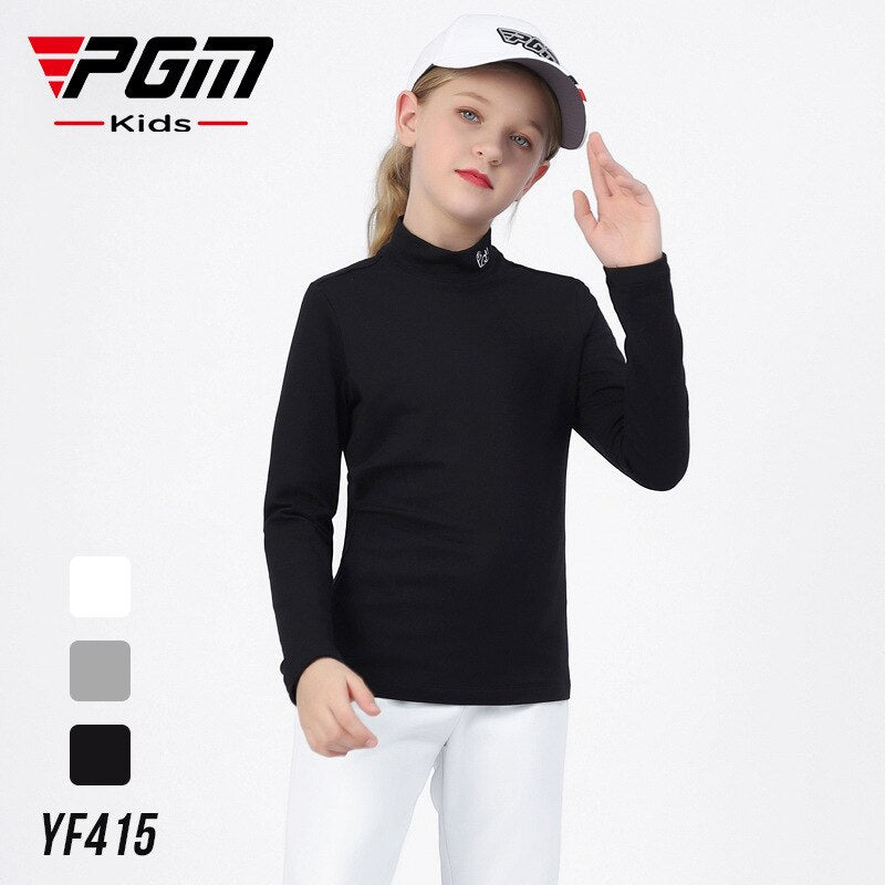 PGM Autumn Winter girls Shirt Long Sleeve Golf Clothing Keep Warm Outdoor Sports Bottoming-Shirt Ladies Slim Fit T Shirts YF415 - KiwisLove