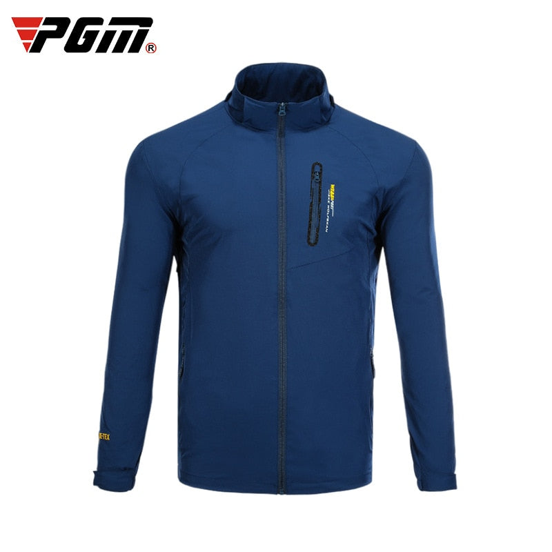 PGM Autumn Men Golf Windbreaker Golf Clothes Outdoor Sport Leisure Jacket Long Sleeve Windproof Coat Waterproof Sportswear YF391 - KiwisLove