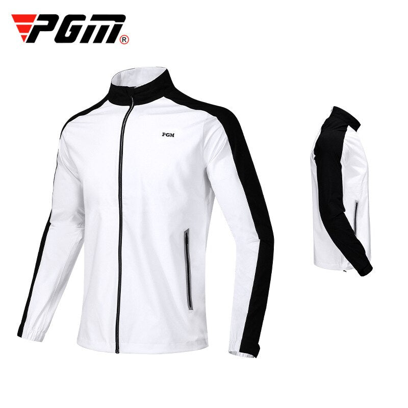 PGM Golf Jacket Mens Golf Clothing Long Sleeve Zipper Outdoor Sport Wear Autumn Winter Windbreaker Jackets YF387 - KiwisLove