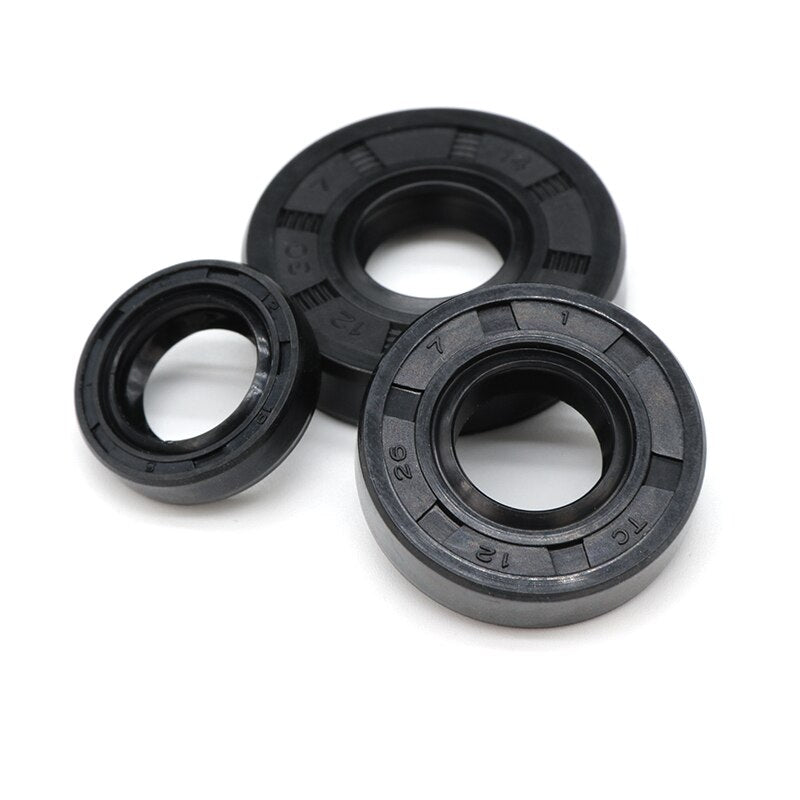 ID 18/19mm NBR Nitrile Rubber Shaft Oil Seal TC-18/19*28/30/32/35/40/42/45/47*5/6/7/8 Nitrile Double Lip Oil Seal - KiwisLove
