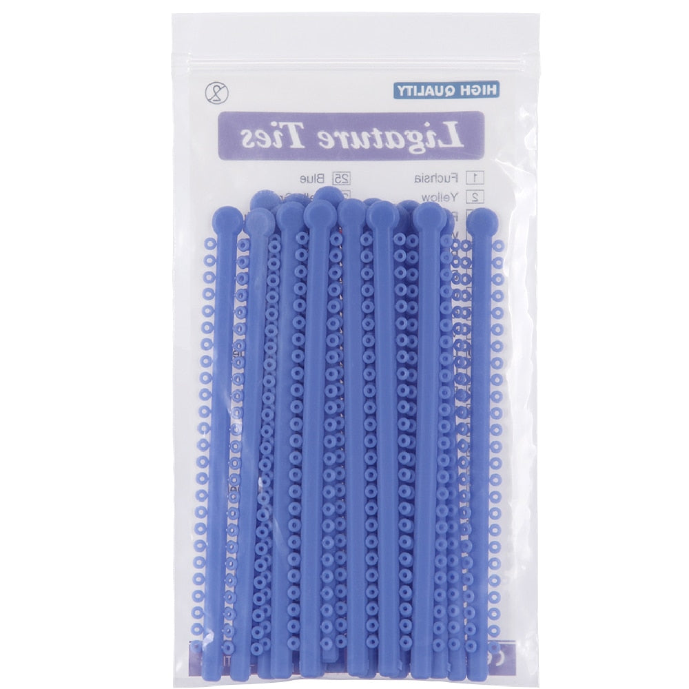 Azdent Dental Orthodontic Ligature Ties Elastic Rubber Ligature Ties (1Pack=1000 Circles=20Sticks) / Power Chain (Just 1 PC ) - KiwisLove