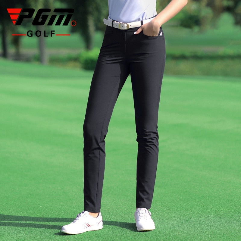 Pgm Golf Clothes Trousers Women High Elastic Pants Summer Spring Lady Casual Long Pants Quick-Drying Flared Trousers KUZ099 - KiwisLove