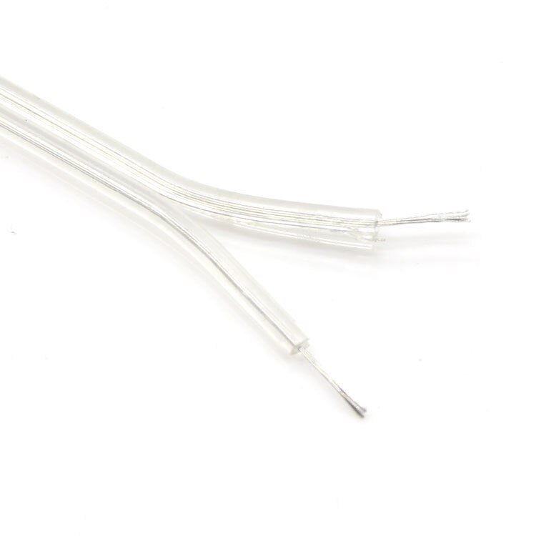 5M UL2468 Electric Copper Wire 2Pins PVC Insulated 28 26 24 22 20 18 16AWG Double Cores LED Lamp Cable Black Red White - KiwisLove