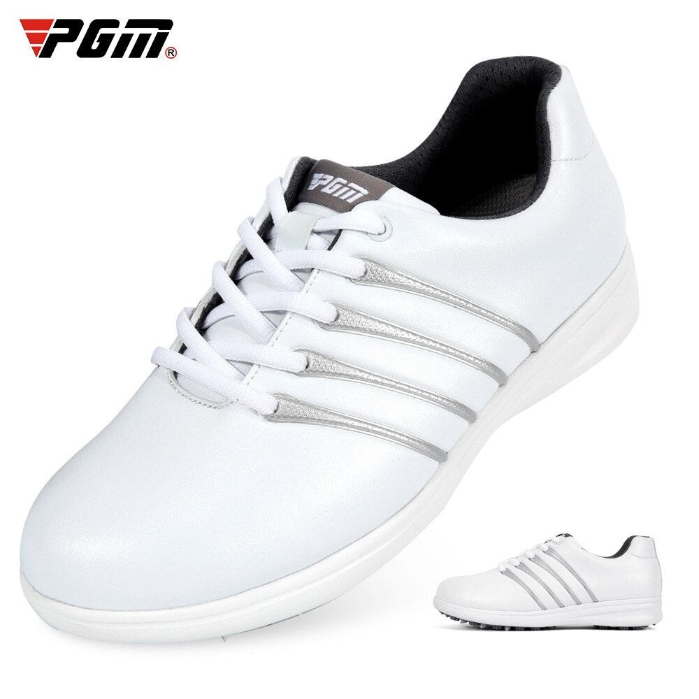 PGM Golf Shoes Women&#39;s Waterproof Hidden Heel Sport ShoesBreathable Non-Slip Trainers Shoes XZ157 - KiwisLove