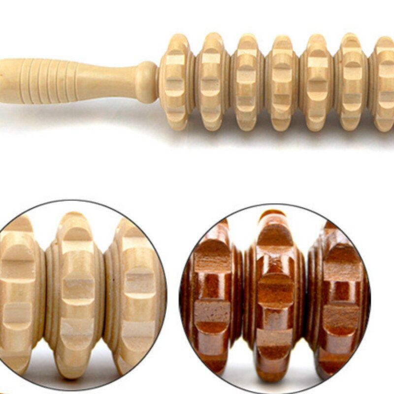 Useful Sports Full Body Muscle Massager Wood Roller Stick Trigger Point Recovery Tool Deep Relax Gear Massage Stick Pain Relief - KiwisLove