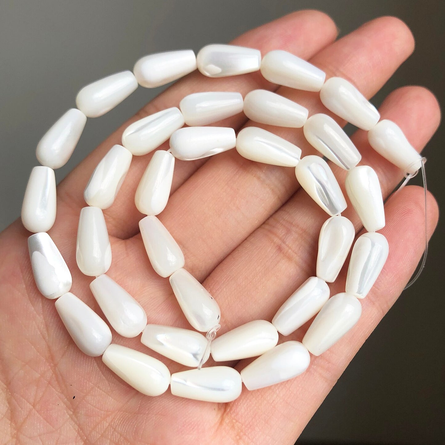 Natural White Freshwater Shell Beads Beads Heart Cross Star Round Mother Of Pearl Loose Beads for Jewelry Making DIY Bracelet - KiwisLove