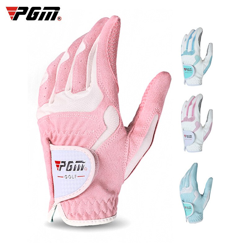 PGM Women Golf Gloves Soft Microfiber Cloth Anti-Slip Beads Breathable Gloves Factory Outdoor Sports Protetive Gloves ST018 - KiwisLove