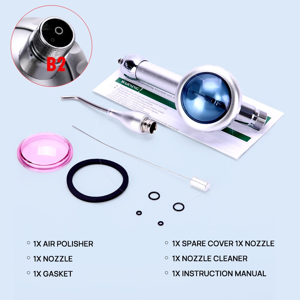 Azdent Dental Air Water Polisher Jet Air Flow Oral Hygiene Tooth Cleaning Whitening Polishing 4Hole/2Hole - KiwisLove