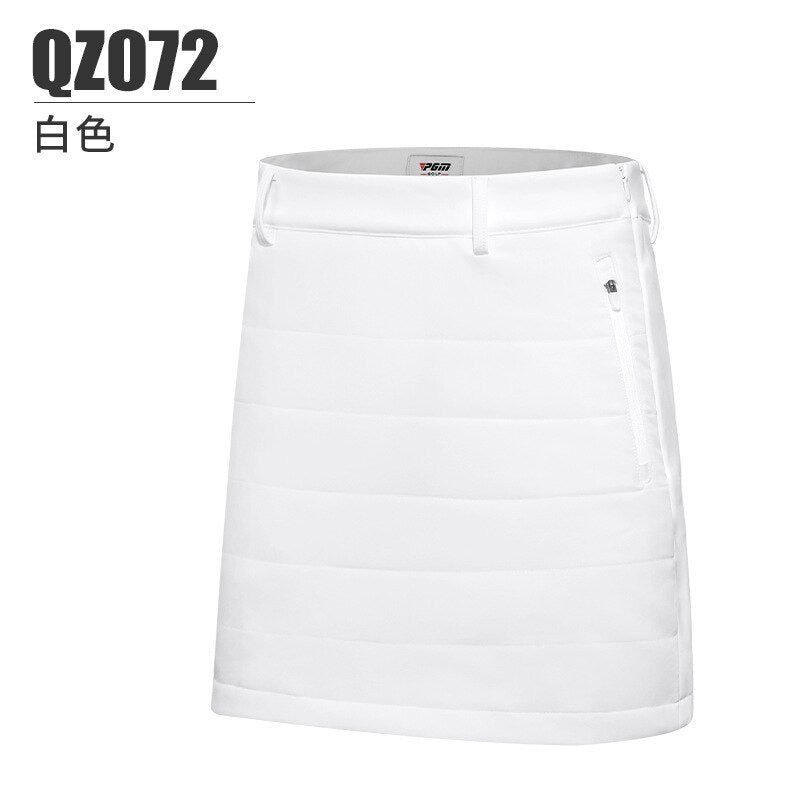 PGM Golf Women Short Skirt Ladies Thicken Plus Cotton Skirts Autumn Winter Slim Fit Pencil Skorts Tennis Badminton Golf Clothes - KiwisLove