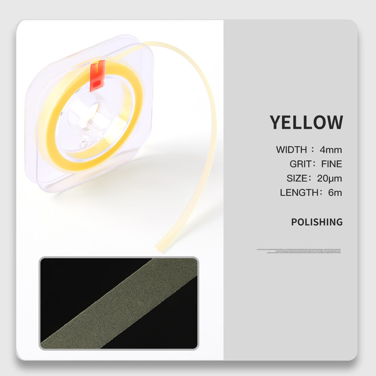 Dental Polishing Strip Roll 4mm Resin Tooth Grinding Sanding  Length-6m  Width-4mm 50μm 30μm20μm - KiwisLove