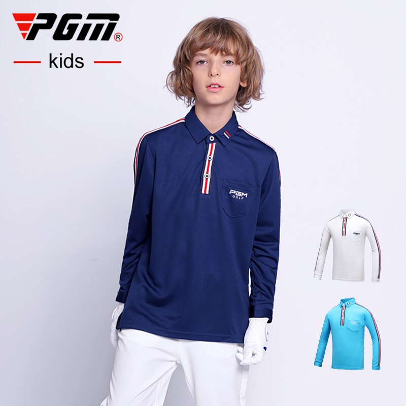 PGM Golf Boy&#39;s Wear long sleeved T-shirt Boy Girl Children&#39;s Breathable Moisture Absorption High Elastic Clothing YF087 - KiwisLove