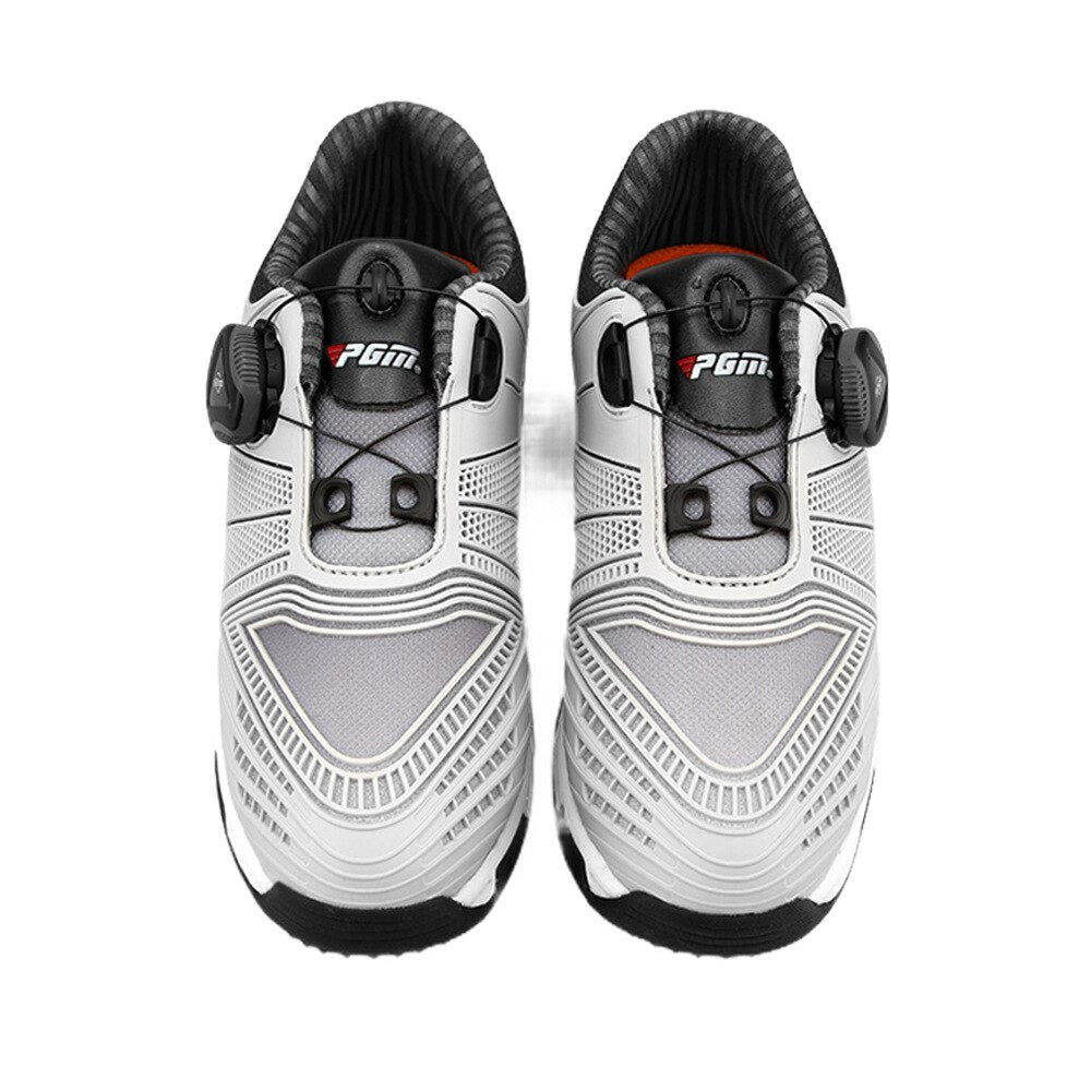 PGM Children&#39;s Golf Shoes boys Button Quick Lacing Shoes Outdoor Sports Waterproof Sneakers Gradient Color Autumn Winter XZ105 - KiwisLove