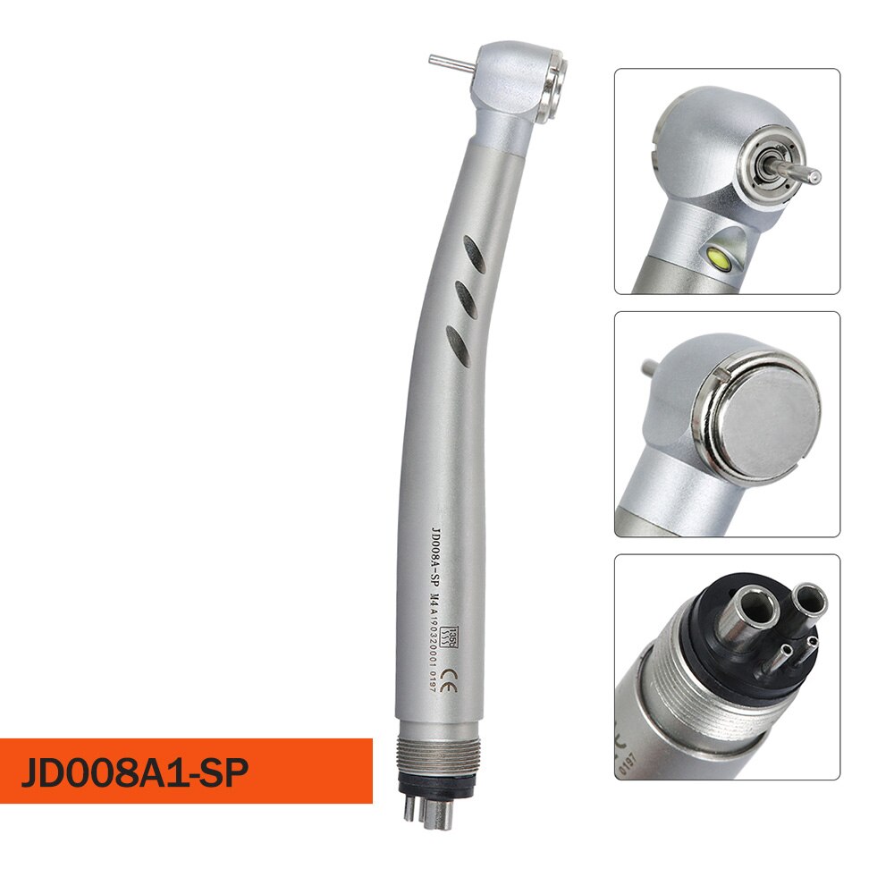 2/4 Holes Azdent Dental LED High Speed Handpiece Standard Head Push Button - KiwisLove
