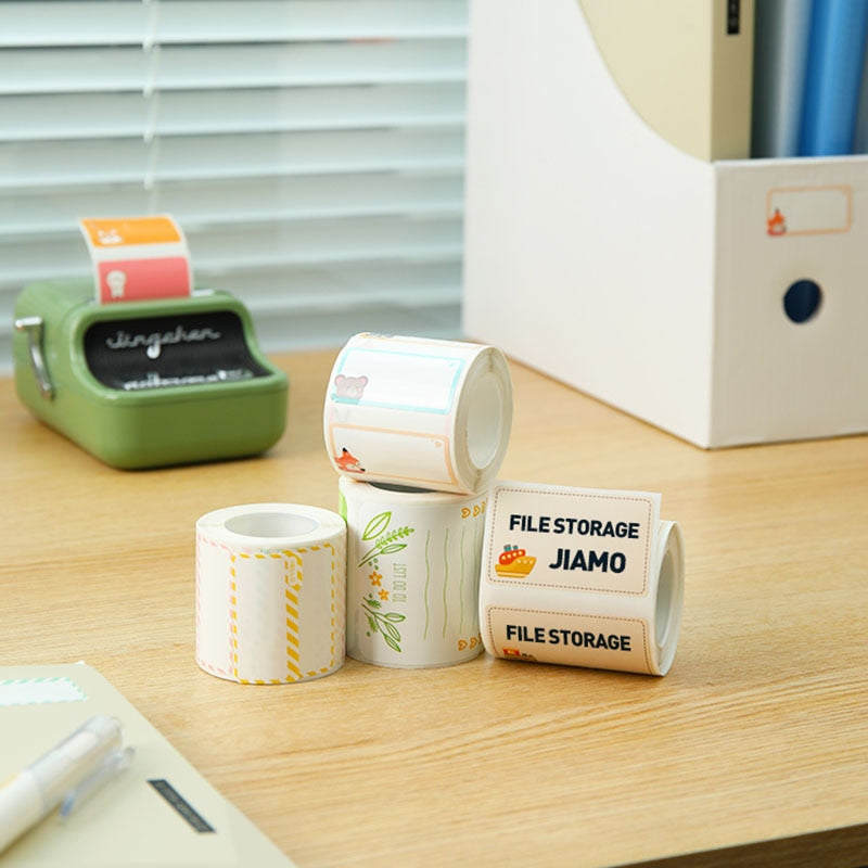 NIIMBOT B21 B3S Thermal Label 2 Rolls Clothing Price Food Self-adhesive Tag Waterproof Smart Office Pocket Printer Label Paper - KiwisLove