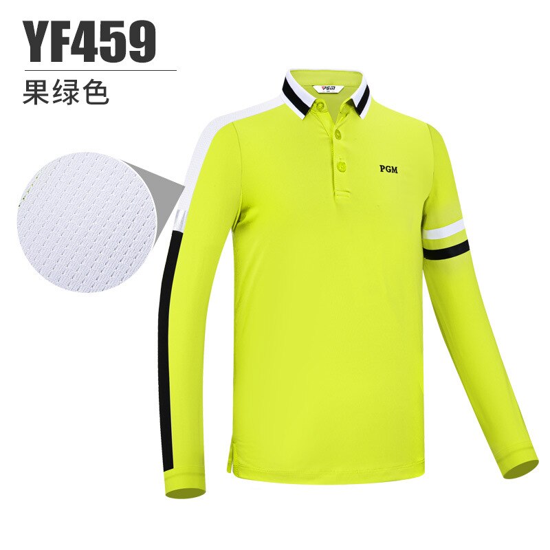 PGM Boy Golf Trainning T Shirts Long Sleeve Autumn and Winter Windproof and Warm Lapel Golf Apparel  Sportswear YF459 - KiwisLove