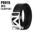 PGM Men Golf Shorts Belt First Layer Cowhide Alloy Automatic Buckle Golf Apparel PD015 - KiwisLove