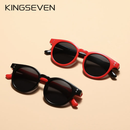 KINGSEVEN Round Polarized Kids Sunglasses Children Sun Glasses Fashion Boys Girls Shades Eyewear UV400 - KiwisLove