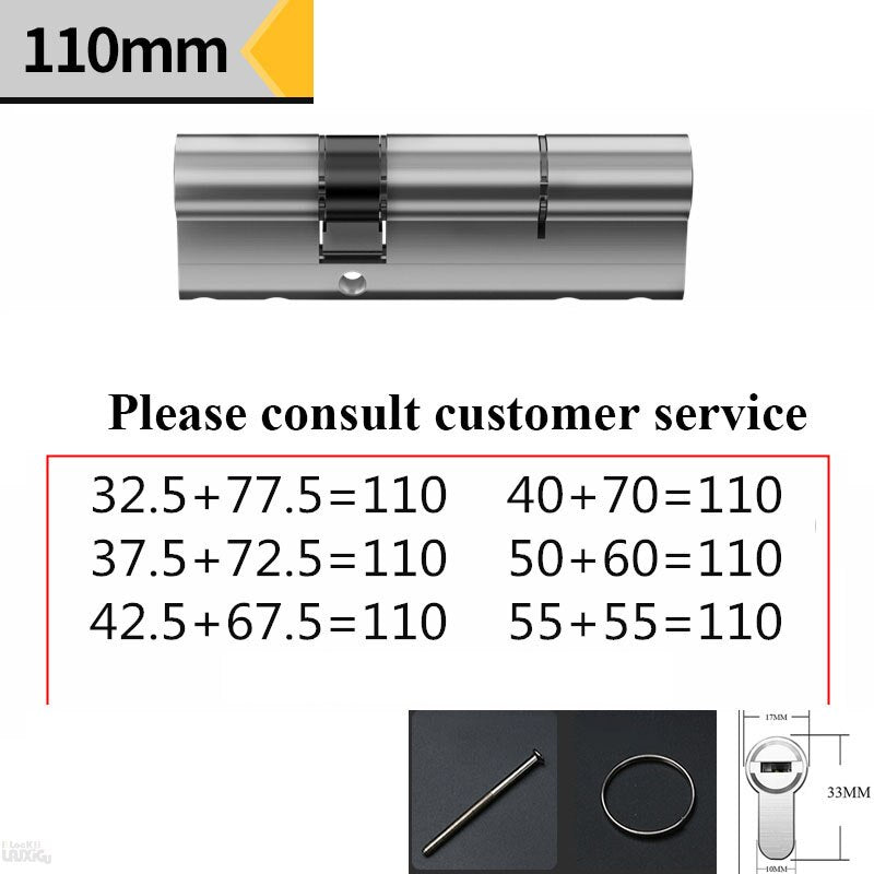 Common standard lock cylinders, cylinder locks for entry doors,  key locks.outdoor door locks,Cylinder door lock  8 alloy keys - KiwisLove