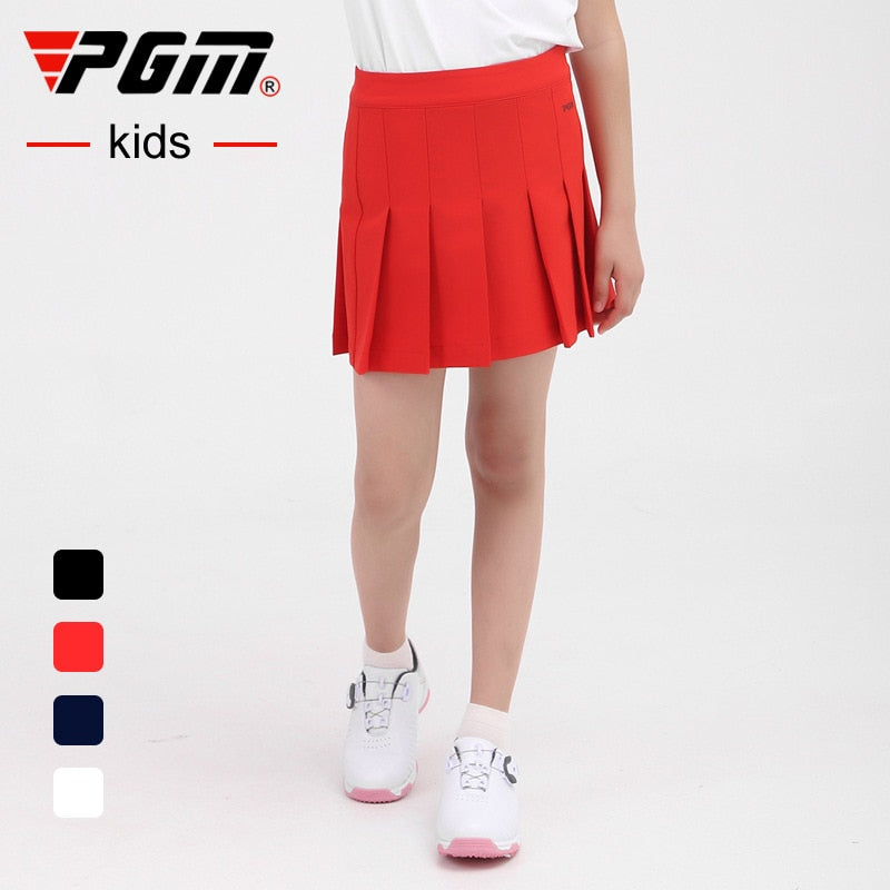 PGM Golf Skirt Girl Badminton Table Tennis Short Skirts High Waist Pleated Sport Wear Short Skirt Golf Clothing QZ069 - KiwisLove