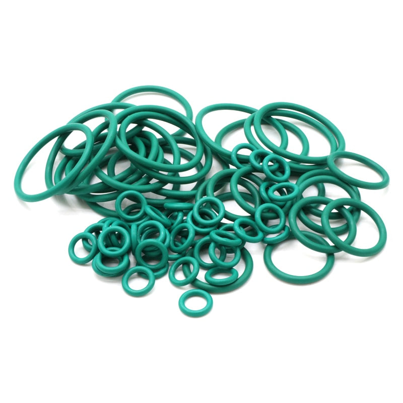 10Pcs CS 3.1mm OD 10~70mm Green FKM Fluorine Rubber O Ring Sealing Gasket Insulation Oil High Temperature Resistance Green - KiwisLove