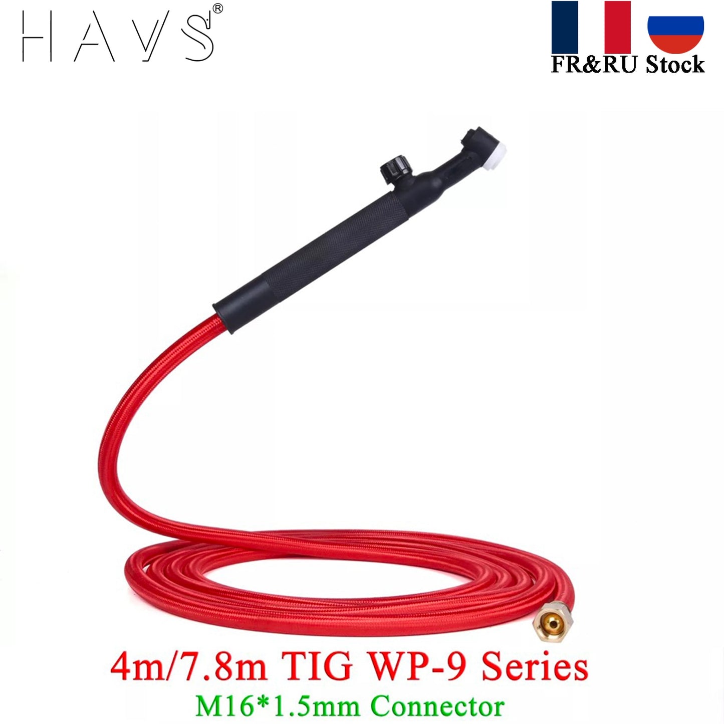 4M/13ft 7.8M/25.6ft WP9F 9FV TIG Welding Torch Soft Hose Cable Wires M16*1.5mm - KiwisLove