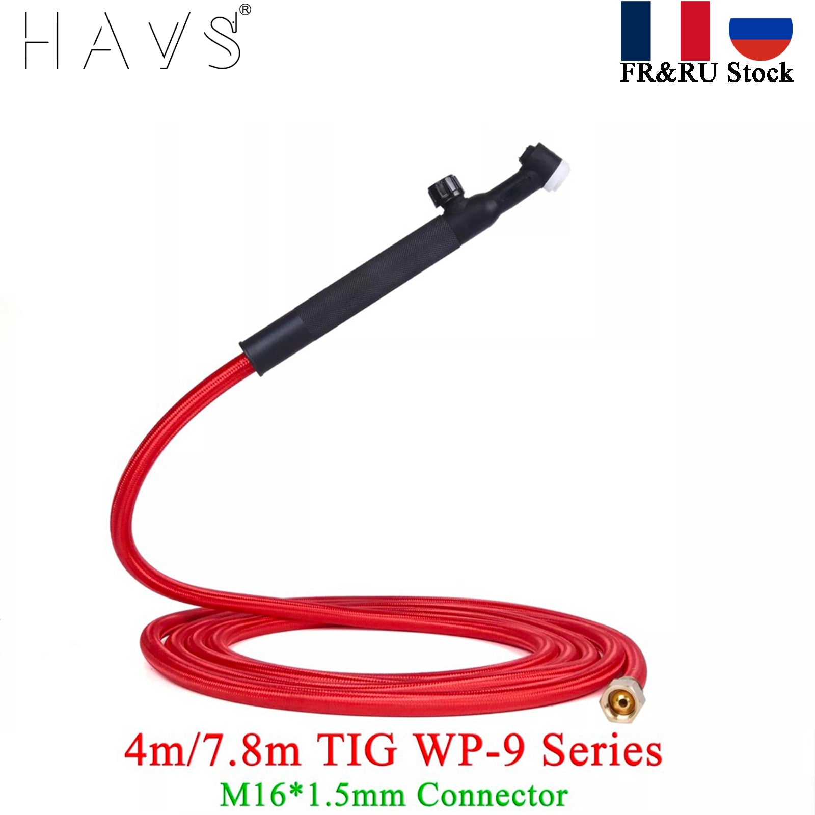 4M/13ft 7.8M/25.6ft WP9F 9FV TIG Welding Torch Soft Hose Cable Wires M16*1.5mm - KiwisLove