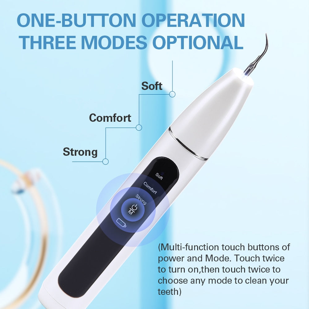 Home Use Ultrasonic Dental Scaler For Teeth Tartar Stain Tooth Calculus Remover - KiwisLove