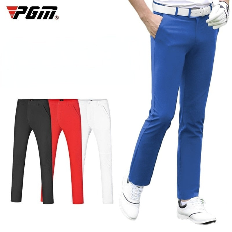 PGM Summer Golf Men Pants Elastic Casual Sports Pants Comfortable Quick Dry Male Trousers Mens Tennis Baseball Wear KUZ102 - KiwisLove