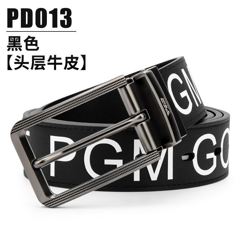 PGM men golf shorts Belt First layer cowhide pin buckle belt Double-sided use PD013 - KiwisLove