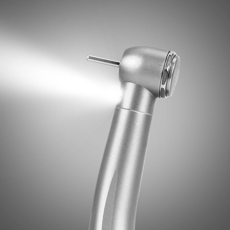 AZDENT 4 Hole Dental Handpiece LED E-generator Quick Coupler 4 Way Spray Clean Standard Head Push Button Chuck - KiwisLove