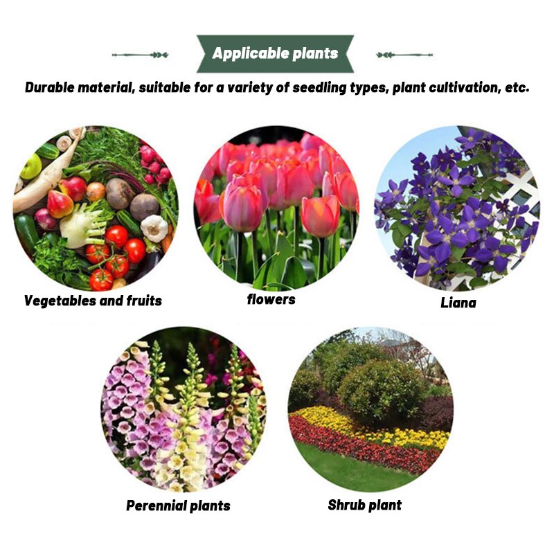 6pcs 10 inch Reusable Plastic Greenhouse Garden Plant Bell Cover Plant Germination Cover Dome Frost Guard Freeze Protection - KiwisLove