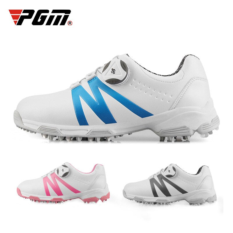 PGM Boys Girls Golf Shoes Waterproof Anti-slip Light Weight Soft and Breathable Universal Outdoor Sports Shoes XZ127 - KiwisLove
