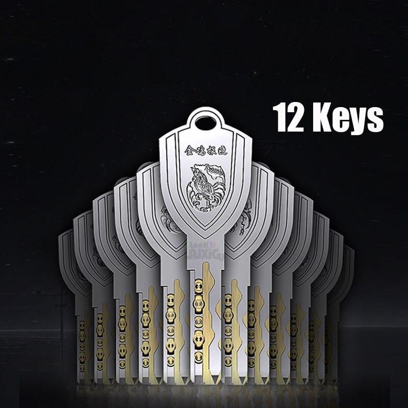 12/8 key anti-theft door round cylinder lock entry door round cylinder lock outdoor door lock family lock door lock lock core - KiwisLove