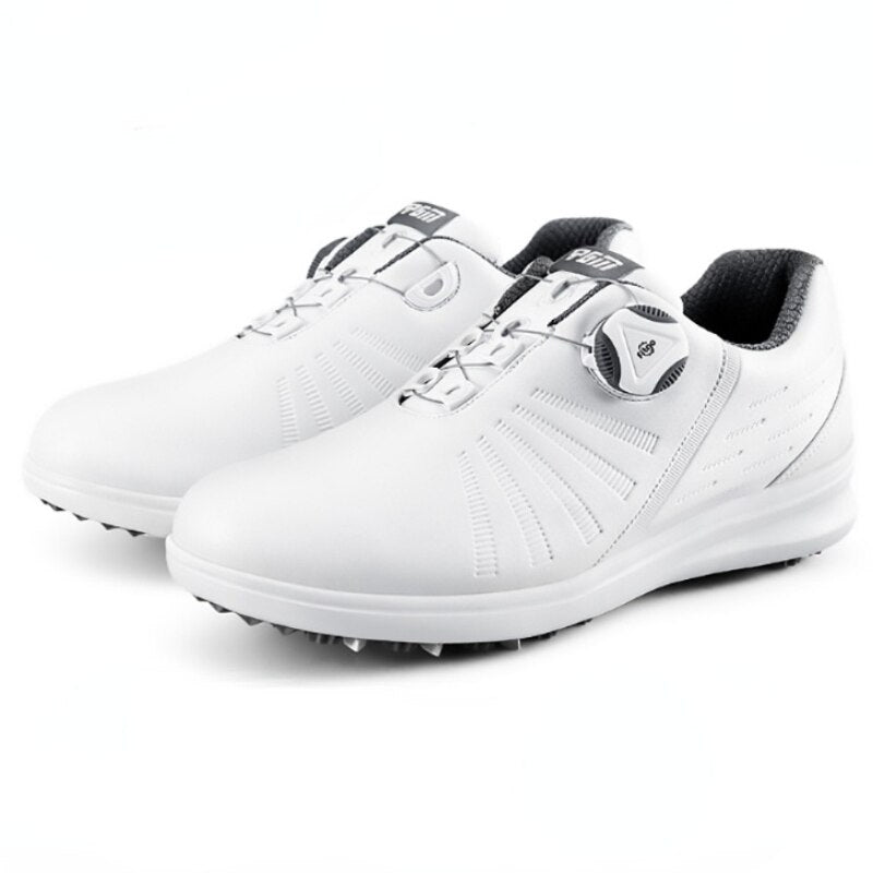 PGM Waterproof Golf Shoes Womens Shoes Lightweight Knob Buckle Shoelace Sneakers Ladies Breathable Non-Slip Trainers Shoes XZ179 - KiwisLove