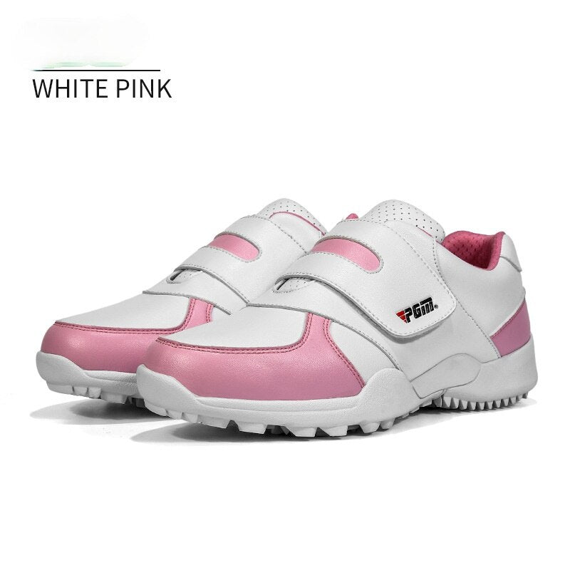 PGM Children Girls Boys Golf Shoes Anti-skid Leather Outdoor Kids Sneakers Sports Shoes XZ054 - KiwisLove