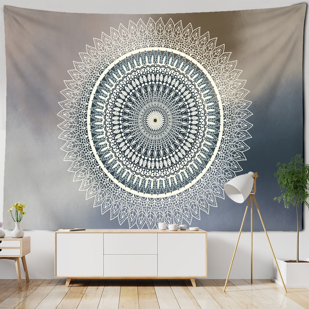 Indian Mandala Tapestry Wall Hanging Mystic Witchcraft Boho Psychedelic Hippie Art Tapiz Bedroom Home Decor - KiwisLove