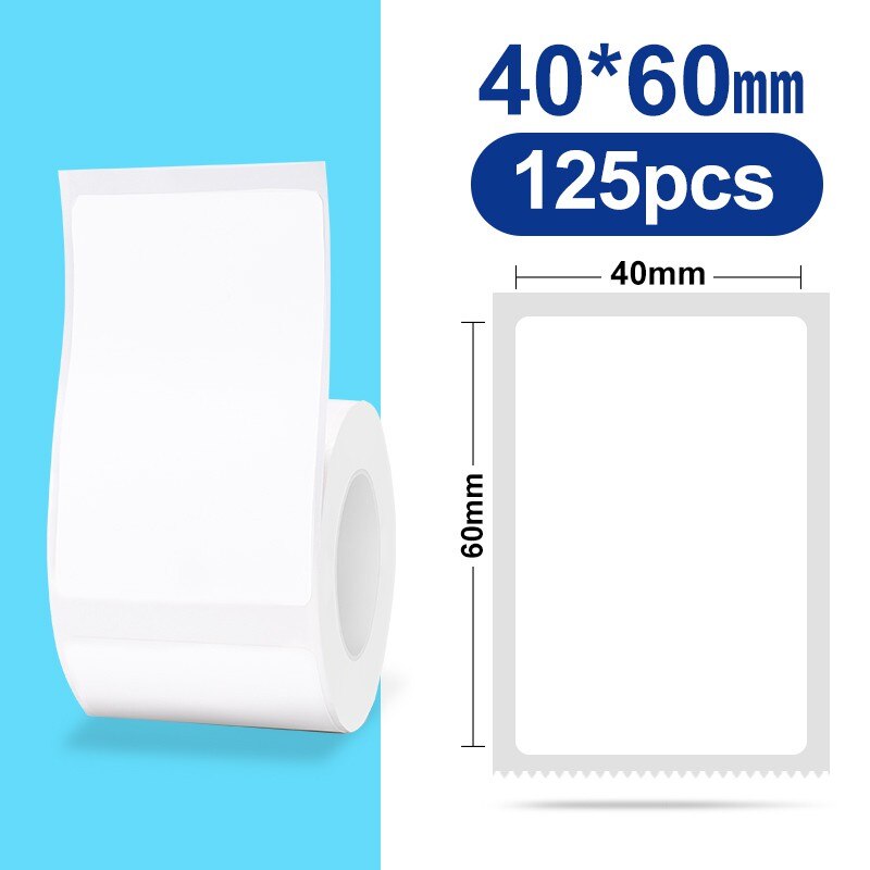 NIIMBOT B21 B3S Thermal Label 2 Rolls Clothing Price Food Self-adhesive Tag Waterproof Smart Office Pocket Printer Label Paper - KiwisLove