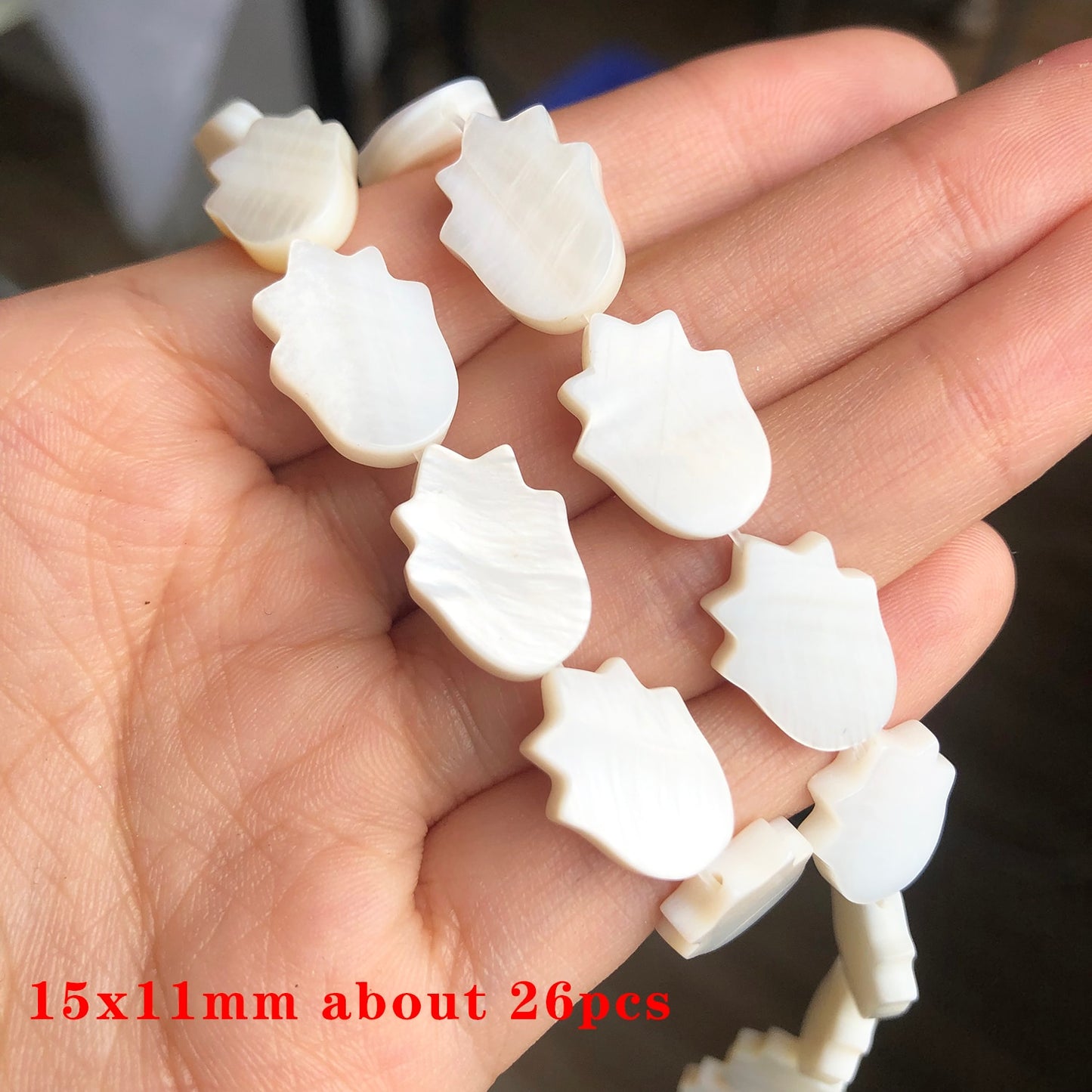 Natural White Freshwater Shell Beads Beads Heart Cross Star Round Mother Of Pearl Loose Beads for Jewelry Making DIY Bracelet - KiwisLove
